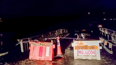 Por la crecida del río, cerraron el tránsito en la Bajada del Lago en Tolhuin
