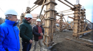 Río Grande: Avanza la construcción del gimnasio del María Auxiliadora
