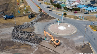 La Municipalidad de Río Grande avanza con la construcción de la Nueva Rotonda de las Américas