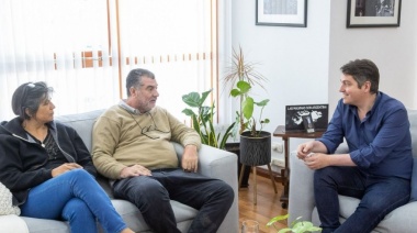 El intendente Perez recibió a los padres de Micaela García