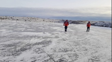 Laguna de los Patos: Hoy se encuentra habilitada para la práctica de actividades invernales