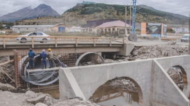 Avanza la construcción del puente sobre Arroyo Grande