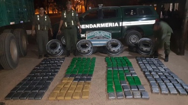 231 kilos de cocaína escondidos en las ruedas de un camión