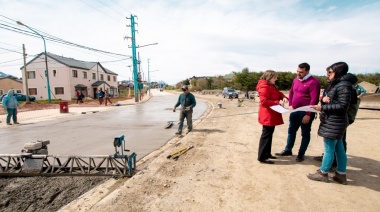 El Municipio avanza el hormigonado de la calle De la estancia.