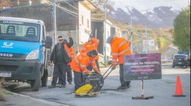 "Estamos avanzando con la dirección de bacheo para asegurar mejoras en las calles”