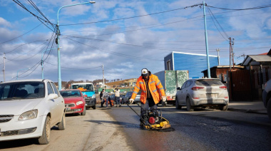 Se realizan permanentemente trabajos de bacheo