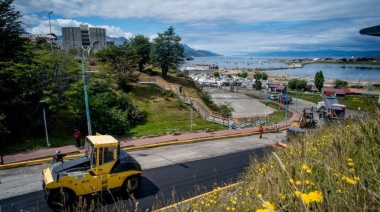 Con la repavimentación de San Martín se completa una fuerte puesta en valor de la zona céntrica de Ushuaia