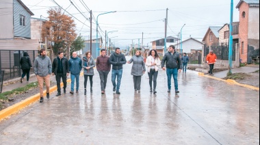 Se inauguró la segunda etapa de obra de la calle Fuegia Basket