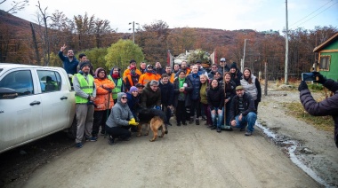 Municipio y vecinos llevaron a cabo una jornada de limpieza en Andorra