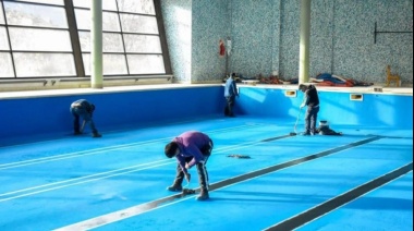 Avances en la remodelación de los natatorios del Polo Deportivo