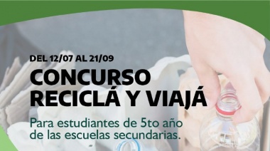 El Municipio de Río Grande invita a los secundarios a sumarse al concurso "Reciclá y Viajá"