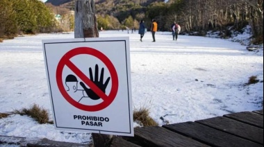 La Municipalidad recuerda a la comunidad que está prohibido patinar en la Laguna del Diablo