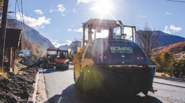 Fueron pavimentados 220mts de la calle de ingreso a Andorra