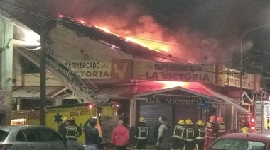 Por el incendio en la madrugada, la Policía detuvo a un sospechoso
