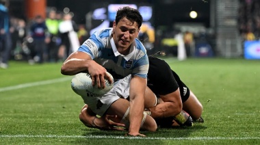Rugby Championship: Juan Martín González no detiene su ascenso y marcó un try notable que le dio el impulso final a los Pumas en otra epopeya