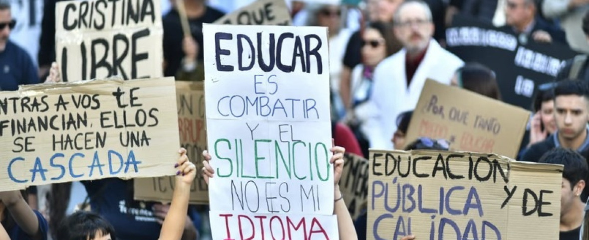 Marcha Federal Universitaria: rectores, docentes y estudiantes reclamaron fondos al gobierno en una masiva movilización