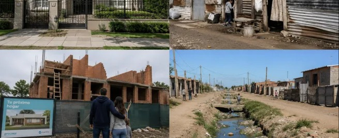 Crisis habitacional en Argentina: faltan 1,7 millones de viviendas y 5,7 millones de hogares padecen problemas