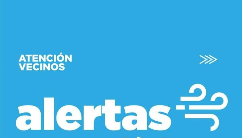 Alerta por fuertes vientos hoy Miércoles 15 de Abril