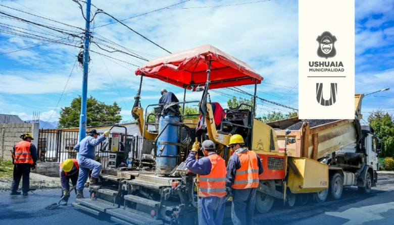 Comienza la pavimentación de calle Los Ñires