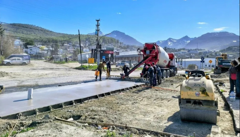 Continúan los trabajos de ampliación del Paseo Costero de Ushuaia
