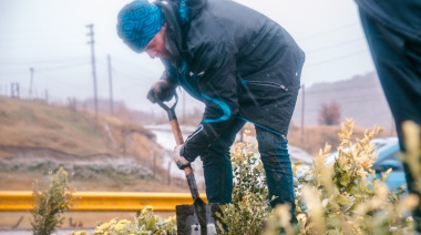 La Municipalidad de Ushuaia trabaja en la parquización de  la ciudad