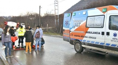 En desgraciada maniobra queda un joven herido