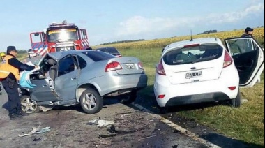 Brutal choque frontal cerca de Tres Arroyos dejó seis muertos, tres de ellos son nenes