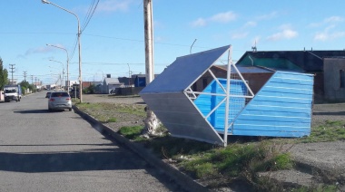 El viento provocó daños en toda la región