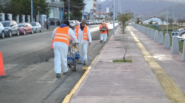 Avenida Maipú: Fueron repavimentados mas de 1100 metros lineales