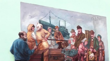 Homenaje a Cani Soto en un mural de Ushuaia