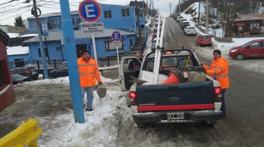 La División de señalamiento de la Municipalidad realiza un trabajo continuo y permanente en la ciudad