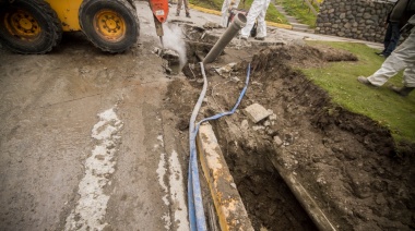 Se reparó la rotura de un pluvial en Yaganes y Maipú