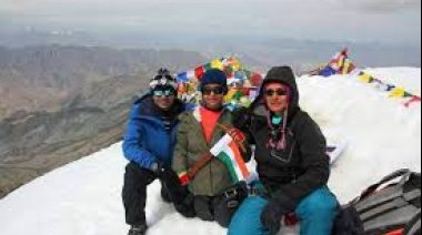 La nena india de 12 años logró hacer cumbre en el Aconcagua