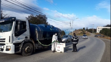 La Municipalidad incorpora nuevos espacios a la desinfección masiva