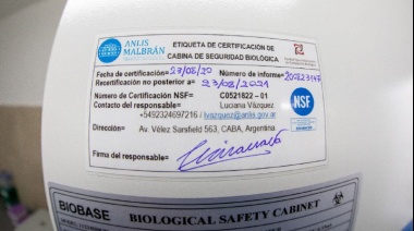En un Hércules llegó el equipo técnico del Malbrán y certificó el equipamiento del Laboratorio Municipal