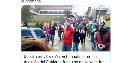 El malestar por la vuelta a fase 1 en medios nacionales