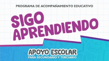 "Sigo Aprendiendo": El programa municipal de acompañamiento educativo