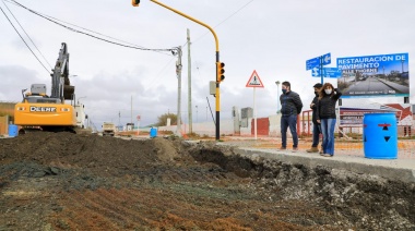 Martín Pérez supervisó los trabajos de restauración de la calle Thorne