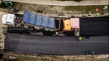 Plan de obras municipal: Ya se asfaltó un tramo de avenida Alem