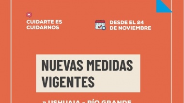 Nuevas flexibilizaciones a partir del 24 de Noviembre