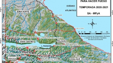 Lugares habilitados para hacer fuego en la provincia
