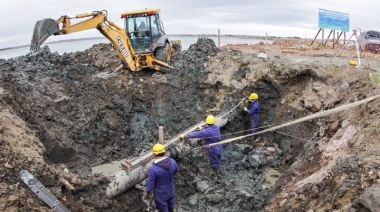 Comenzó la obra que mejorará la presión de agua en Margen Sur