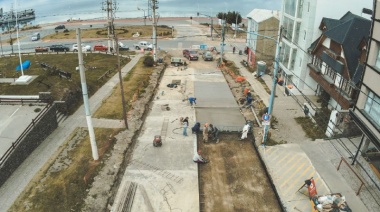 Pavimentaron con hormigón la segunda mano de Yaganes