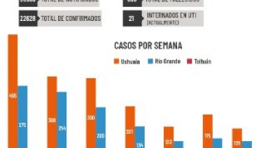 En la última semana se reportaron 208 nuevos casos y 3 muertes por Covid-19