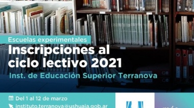 El Instituto municipal "Terranova" abre inscripciones para nivel terciario