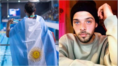 Una atleta le regaló a Santi Maratea una medalla por haberlos ayudado a viajar a Ecuador