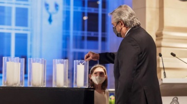 Alberto Fernández encabezó un homenaje a los más de 92.000 muertos por Covid-19