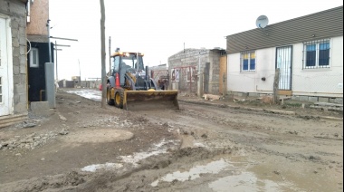 Continúa el trabajo de mantenimiento en calles de ripio