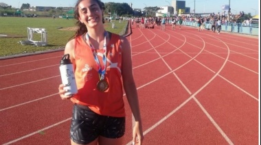 Renata Godoy, la atleta de la Escuela Municipal de Atletismo se consagró Campeona Sudamericana de Heptatlón