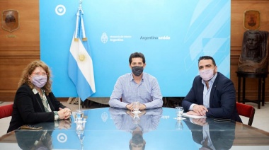 Vuoto y Yutrovic junto a De Pedro analizaron los avances de la prórroga del subrégimen de la industria electrónica.